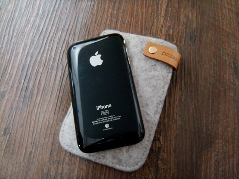 自然浅灰 iPhone4/iPhone 4S/3GS/转式手机保护套 - 其他 - 羊毛 灰色