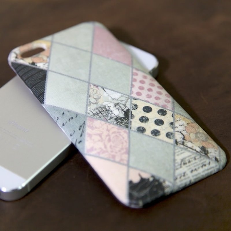 iPhone 5 背包壳：钻石绅士 - 手机壳/手机套 - 防水材质 灰色