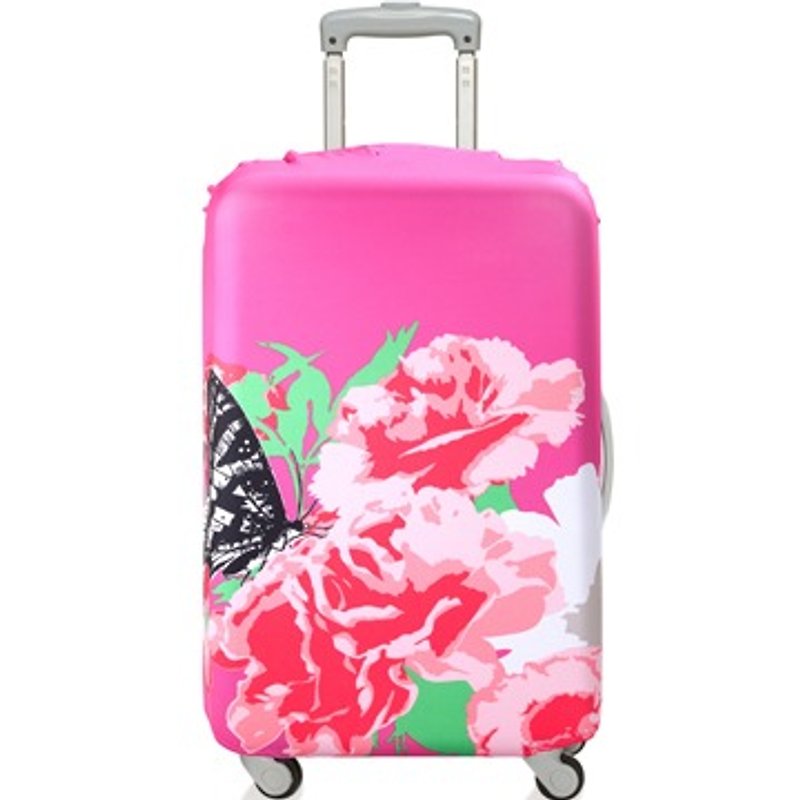 LOQI 行李箱套│康乃馨【M 号】 - 行李箱/行李箱保护套 - 其他材质 粉红色