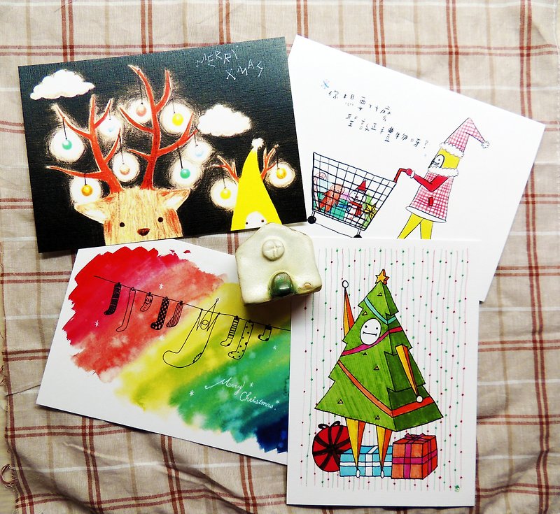 ⛄蕉星的圣诞cosplay明信片⛄ - 卡片/明信片 - 纸 多色
