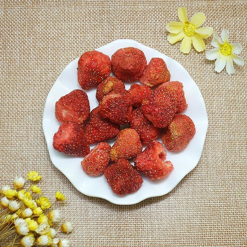 急冻草莓干 盒装★Rabbit Bear★ - 水果干 - 新鲜食材 红色
