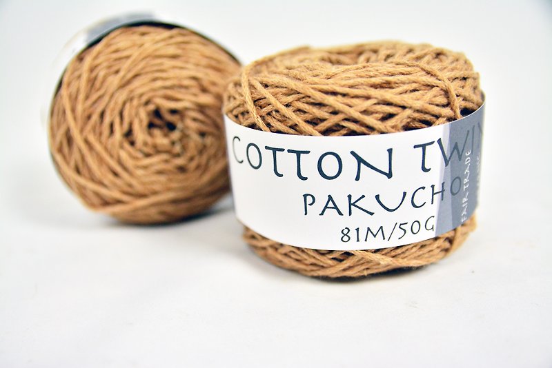 Pakucho Organic Yarn 原生有机棉线-巧克力-公平贸易 - 编织/刺绣/羊毛毡/裁缝 - 棉．麻 咖啡色