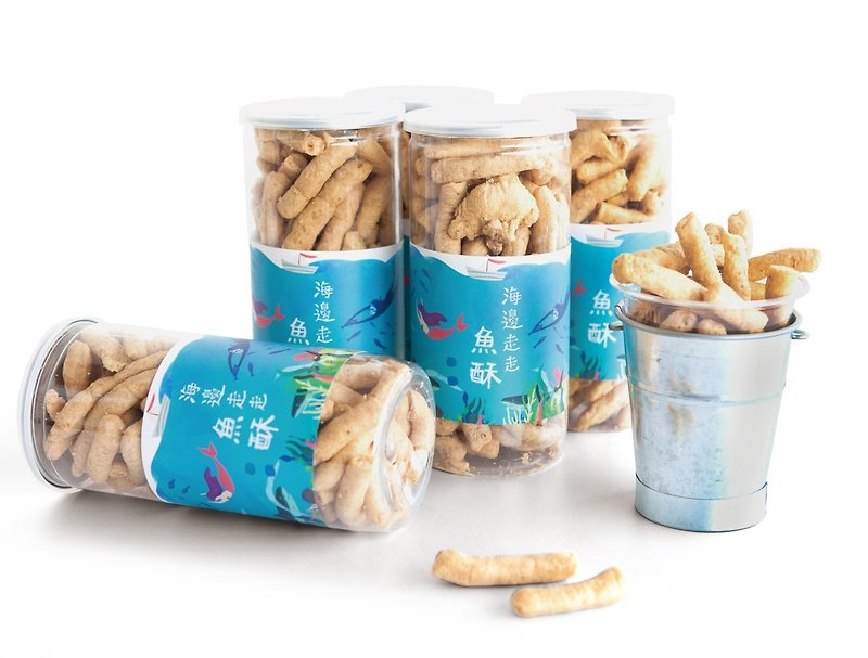 新鲜鱼骨头酥 (10罐组） - 手工饼干 - 新鲜食材 蓝色