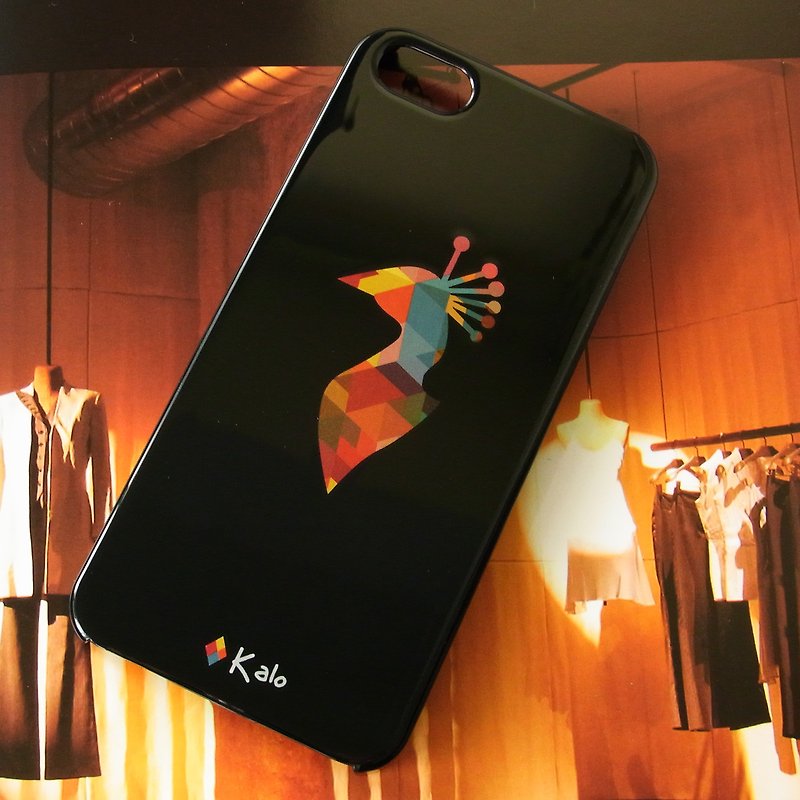 Kalo 卡乐创意 iPhoneSE/5/5S通用 哥德艺术动物保护壳-孔雀 - 手机壳/手机套 - 塑料 黑色