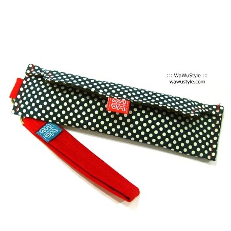 WaWu 笔袋筷套, 轻生活笔袋, 环保筷套 (爵点蓝绿) (※限量) - 铅笔盒/笔袋 - 其他材质 蓝色