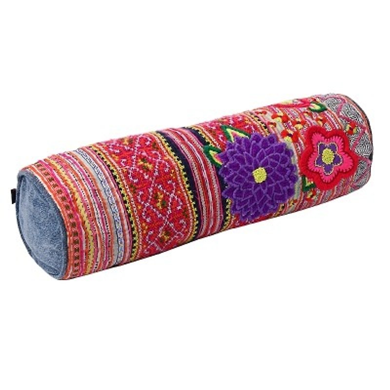GINGER │ 丹麦泰国设计－部落风情手作刺绣圆柱靠垫 - 枕头/抱枕 - 棉．麻 