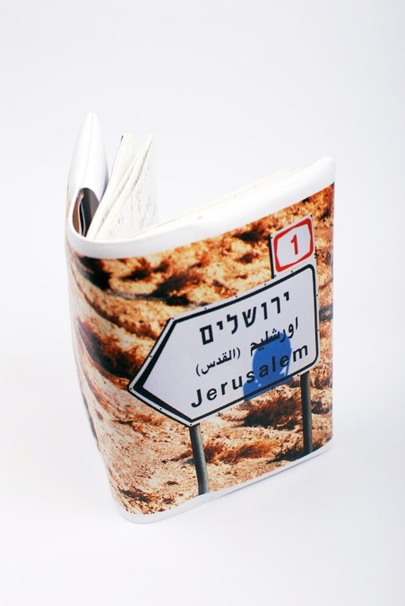 Jerusalem road sign--书套 - 笔记本/手帐 - 防水材质 咖啡色