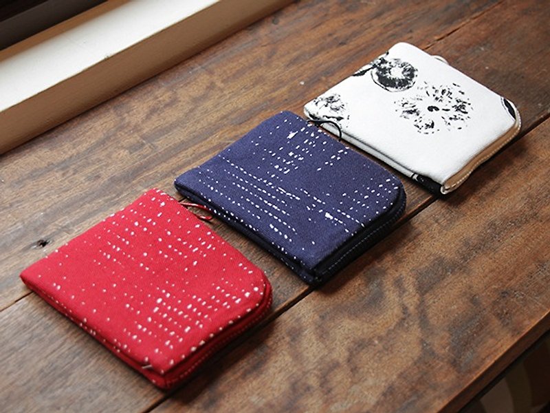 方形零钱包 | 红石(完售)、抿青、果印 - 零钱包 - 棉．麻 