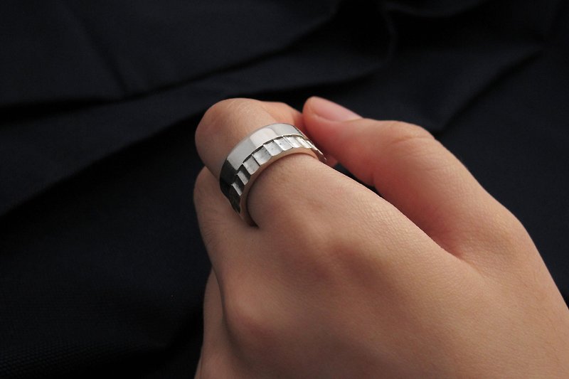 订制戒指-造型戒 U-Ring 925 纯银戒指-64DESIGN - 戒指 - 纯银 银色