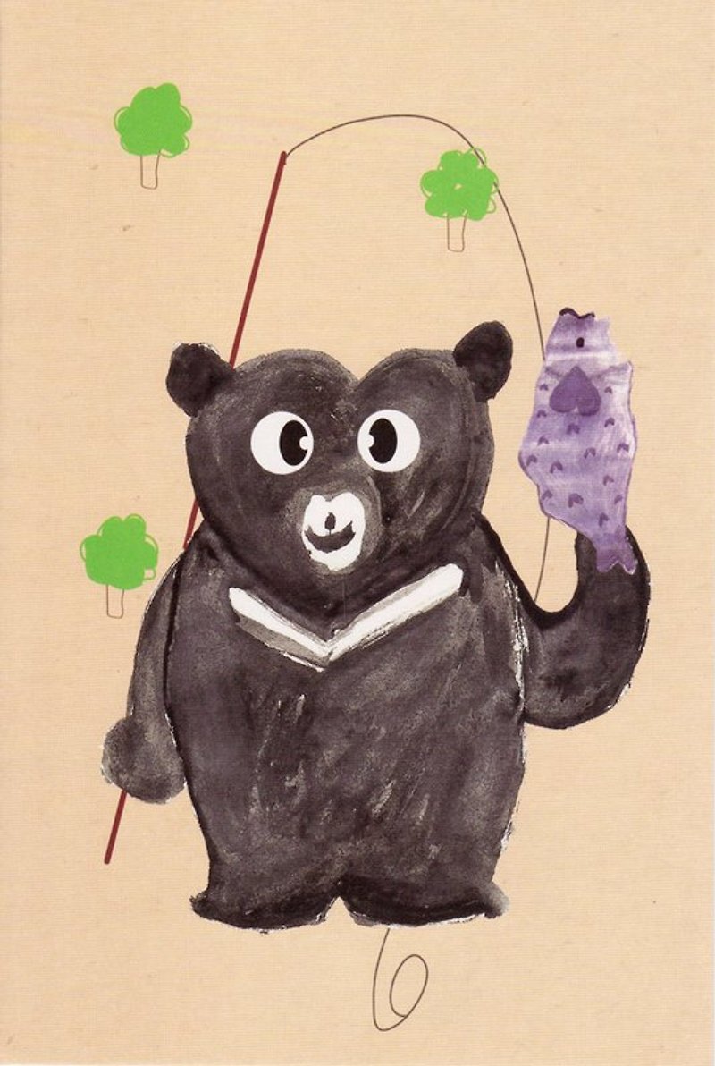 I LOVE TAIWAN 黑熊款 - 万用卡 明信片 卡片 - 卡片/明信片 - 纸 