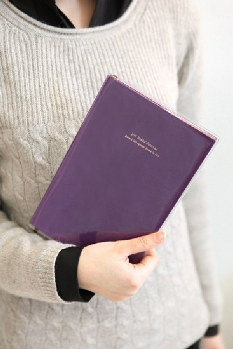韩国代理 Antenna Shop 100 Books' Journal 生活日记本 记事 写作 绘本 万用 - 笔记本/手帐 - 纸 紫色