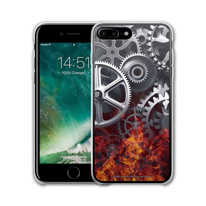 AppleWork iPhone 6/7/8 Plus 原创保护壳 - 齿轮 PSIP-200 - 手机壳/手机套 - 塑料 黑色