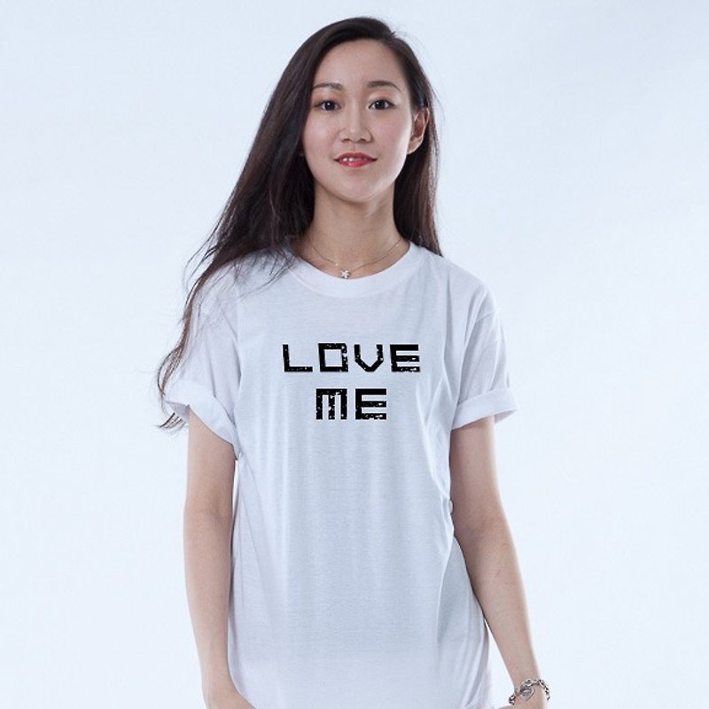ICARUS 伊卡鲁斯 原创潮流设计短TEE LOVE系列-"LOVE ME  爱我" - 男装上衣/T 恤 - 其他材质 白色