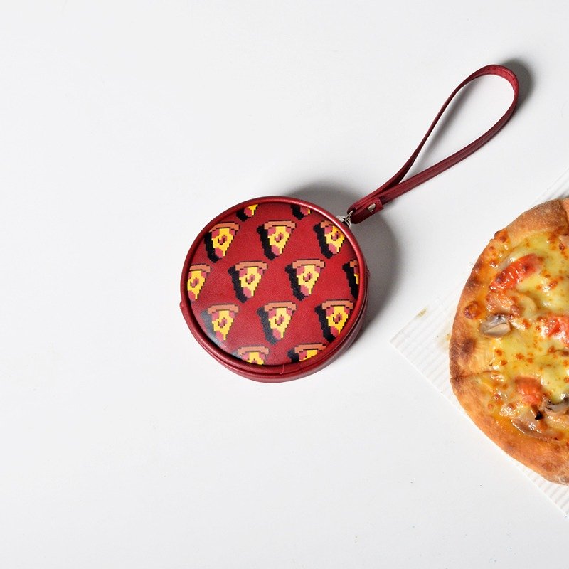 KIITOS像素食物系列-披萨款 - 钥匙链/钥匙包 - 其他金属 红色