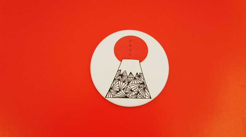 fuji徽章 - 徽章/别针 - 塑料 红色