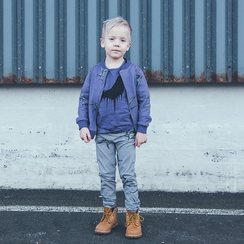 【北欧童装】冰岛有机棉内铺棉外套1岁至8岁 深邃蓝 - 童装外套 - 棉．麻 