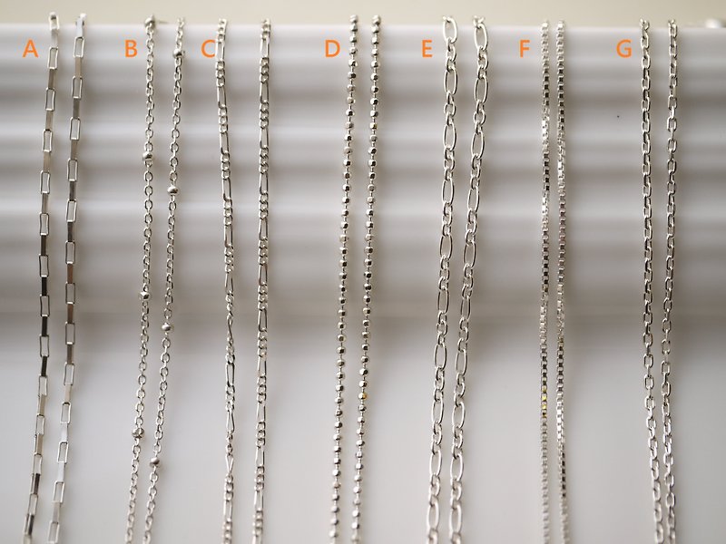 ［超百搭 基本款-925纯银项链］C款 - 节节链 - 项链 - 其他金属 灰色