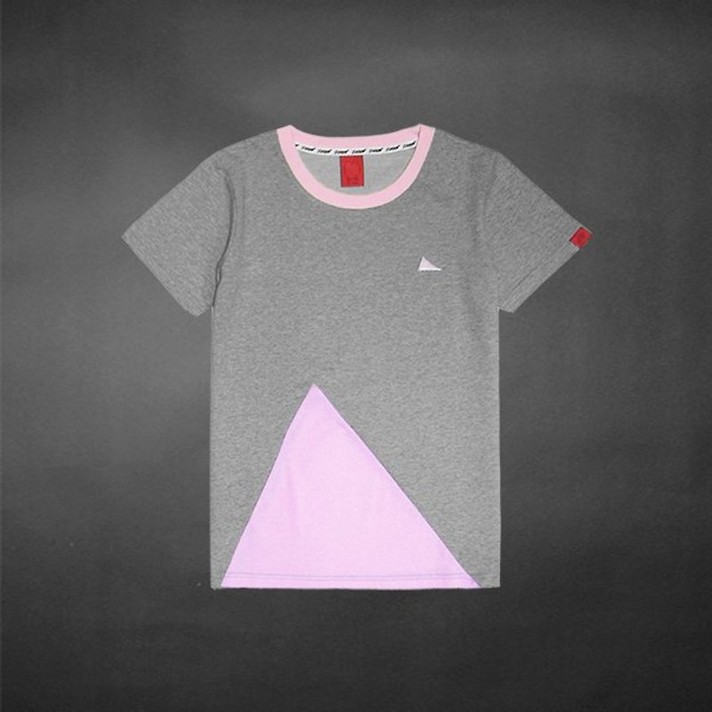 不规则三角形缤纷拼接Tee - 粉红 - S号已售完 - 女装 T 恤 - 其他材质 粉红色