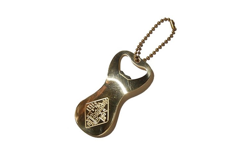 Shoehorn Opener Keychain - 鞋拔开瓶器钥匙圈 - 钥匙链/钥匙包 - 其他金属 灰色