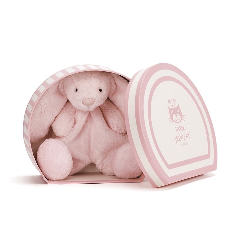 Jellycat Blossom Pink Bunny 安抚巾礼盒 - 围嘴/口水巾 - 其他材质 粉红色