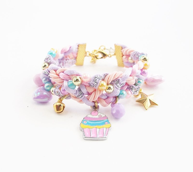 Cupcake pastel bracelet - 手链/手环 - 其他材质 多色