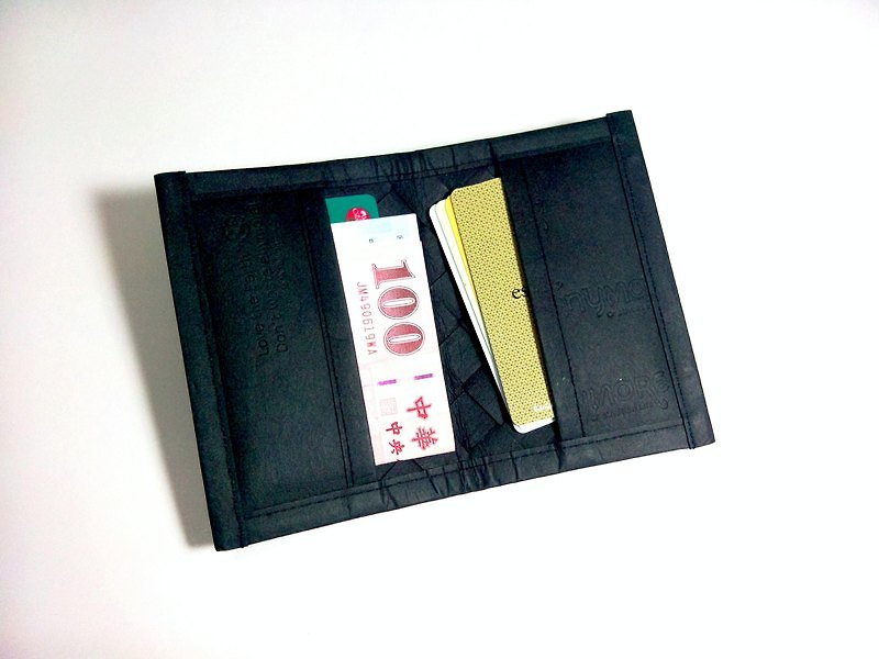 【a n y m o r e】勾勾迪系列  GouGouDi Style - 皮夹/钱包 - 纸 黑色