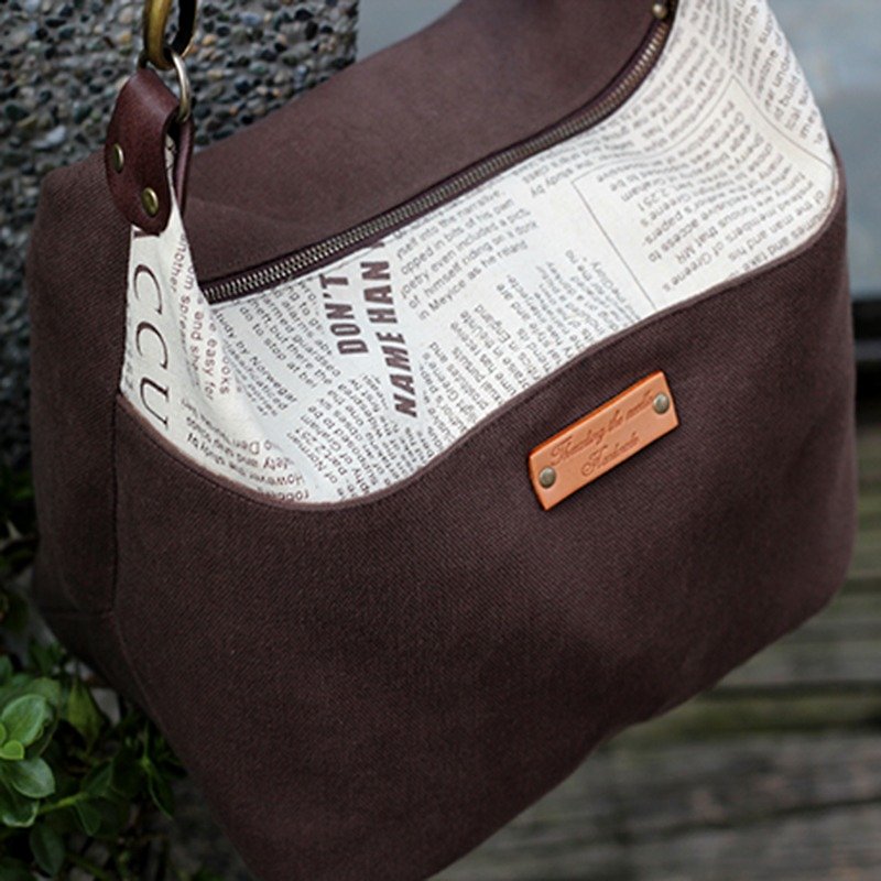 时尚棕素雅提袋 - 手作材料包 - 其他 - 其他材质 咖啡色