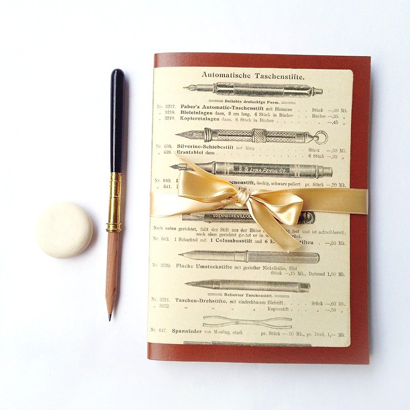 意大利欧式笔记本+木杆铅笔+橡皮擦套组 | Francesco Rubinato - 笔记本/手帐 - 纸 白色