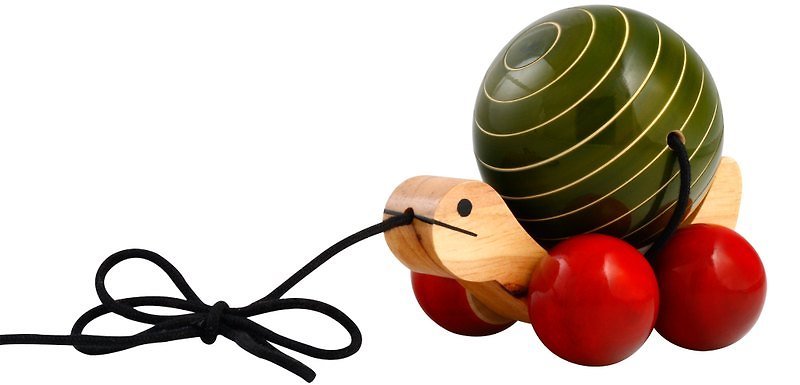 嘟嘟龟手拉车 绿 - 玩具/玩偶 - 木头 绿色