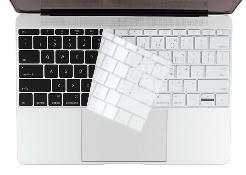 BEFINE  New Macbook 12寸 中文键盘保护膜 白底黑字2016 - 平板/电脑保护壳 - 其他材质 白色