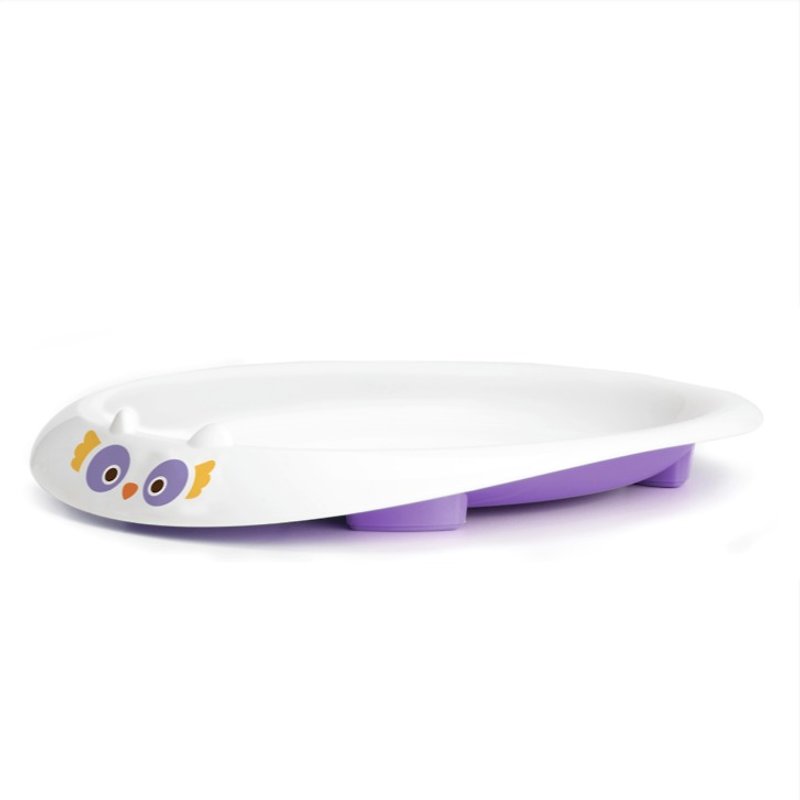 美国MyNatural Eco无毒儿童餐具-薰衣草紫猫头鹰餐盘 - 儿童餐具/餐盘 - 塑料 紫色