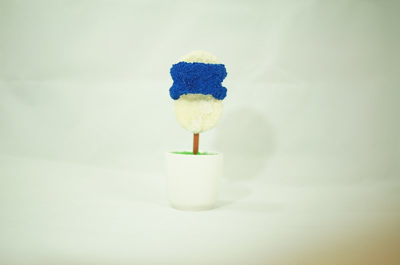 [BONSAI MAN]蓝白拖小树 - 植栽/盆栽 - 其他材质 蓝色