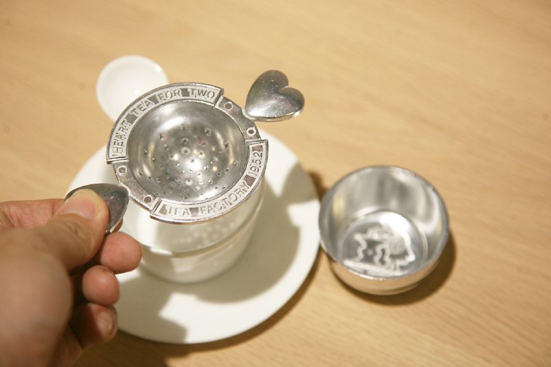 DULTON 爱心泡茶器 - 茶具/茶杯 - 其他金属 银色