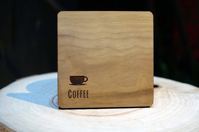 【eyeDesign看见设计】一杯一垫-‘COFFEE’ - 杯垫 - 木头 
