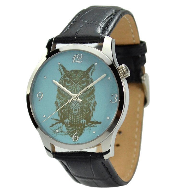 圣诞礼物 - 猫头鹰手表大装 - 全球包邮 - 男表/中性表 - 其他金属 蓝色