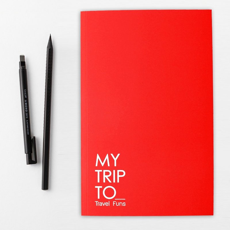 Travel funs 旅行规画补充本 (红色) - 笔记本/手帐 - 纸 红色
