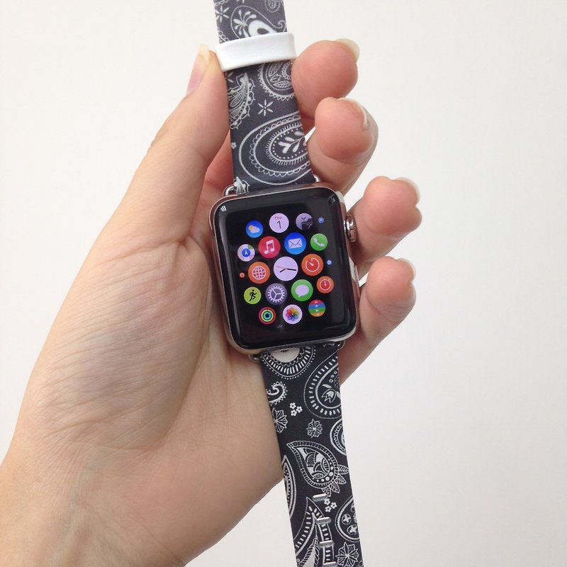 Apple Watch Series 1 - 5 黑色民族图案表带 38 40 42 44 mm -67 - 其他 - 真皮 