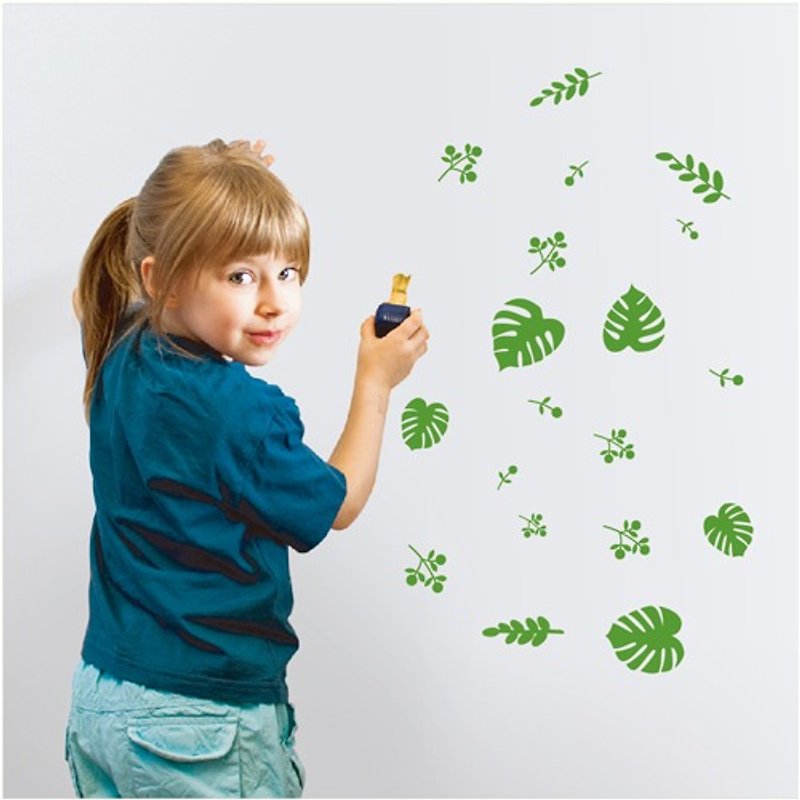 《Smart Design》创意无痕壁贴 叶子 8色可选 - 墙贴/壁贴 - 纸 咖啡色