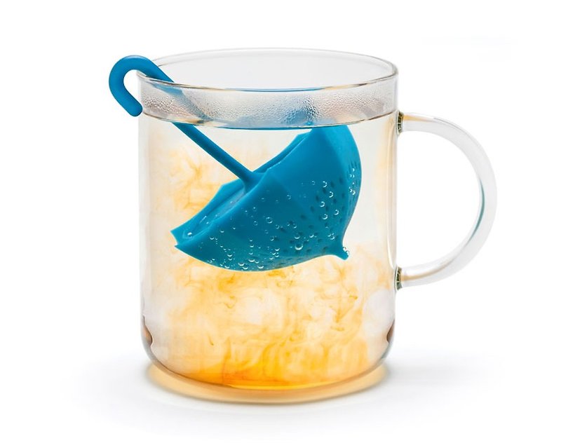 OTOTO-小雨伞泡茶器 - 茶具/茶杯 - 硅胶 蓝色