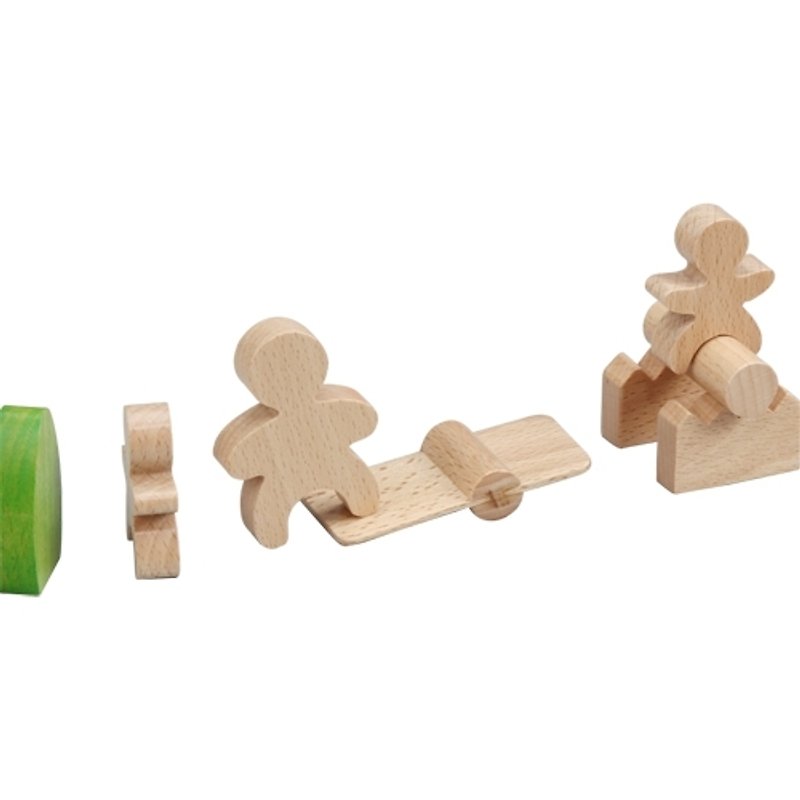 亲子乐园-翘翘板 Family Domino-Seesaw (儿童节88折优惠) - 玩具/玩偶 - 木头 