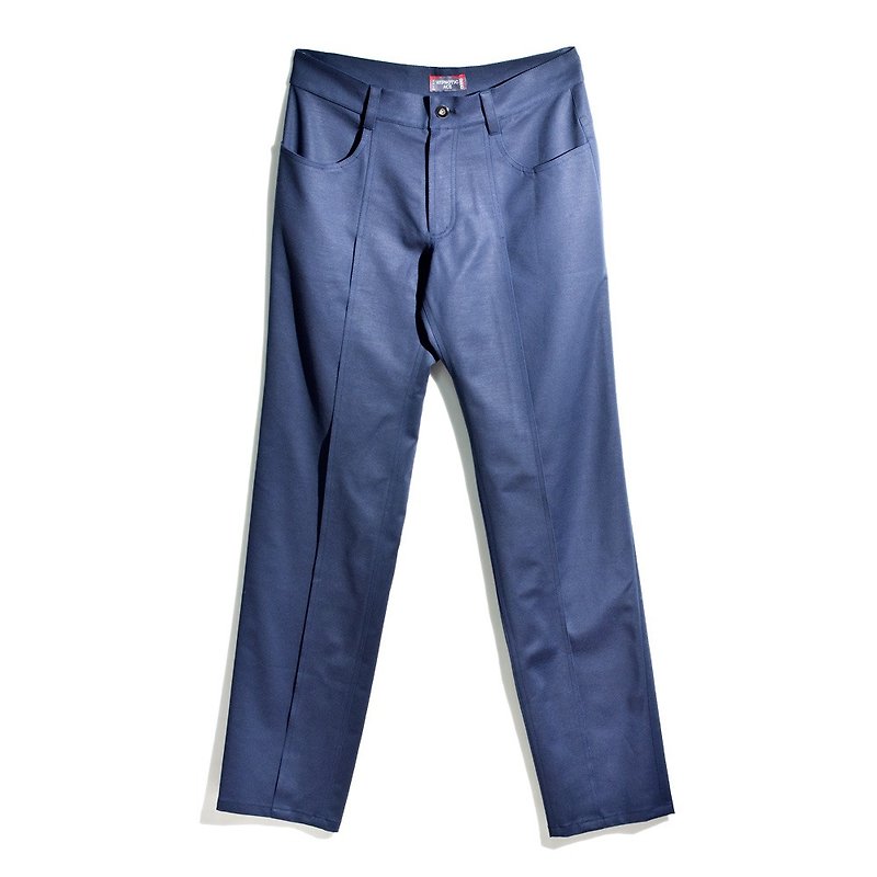 Vega 深蓝色立体打折长裤 *L号 - 男士长裤 - 其他材质 蓝色