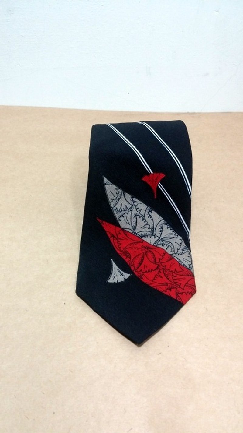 经典 复古 日式 和风 落叶 古着 领带 - 领带/领带夹 - 其他材质 