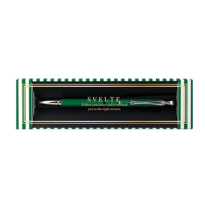 日本【LABCLIP】Svelte系列 Gift pen 原子笔礼盒 / 绿色 - 圆珠笔/中性笔 - 其他金属 绿色