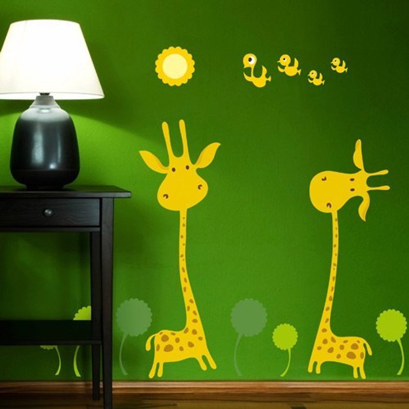 《DALI》创意无痕壁贴◆长颈鹿  - 墙贴/壁贴 - 塑料 黄色