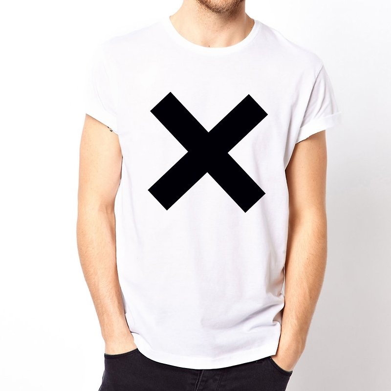 X basic短袖T恤-2色 叉叉 XX 三角形 几何 平价 时尚 设计 文青 - 男装上衣/T 恤 - 其他材质 多色