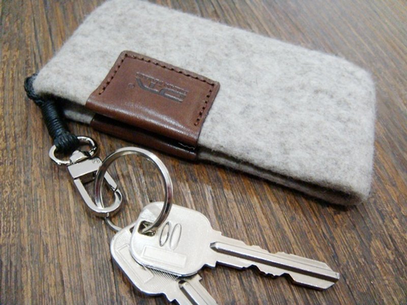 钥匙包 - 其他 - 羊毛 灰色