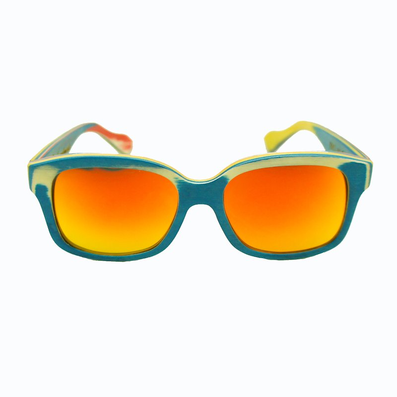 BLR 滑板 木制 太阳眼镜 Recycled Skateboard Eyewear 镜片可拆 - 眼镜/眼镜框 - 木头 多色