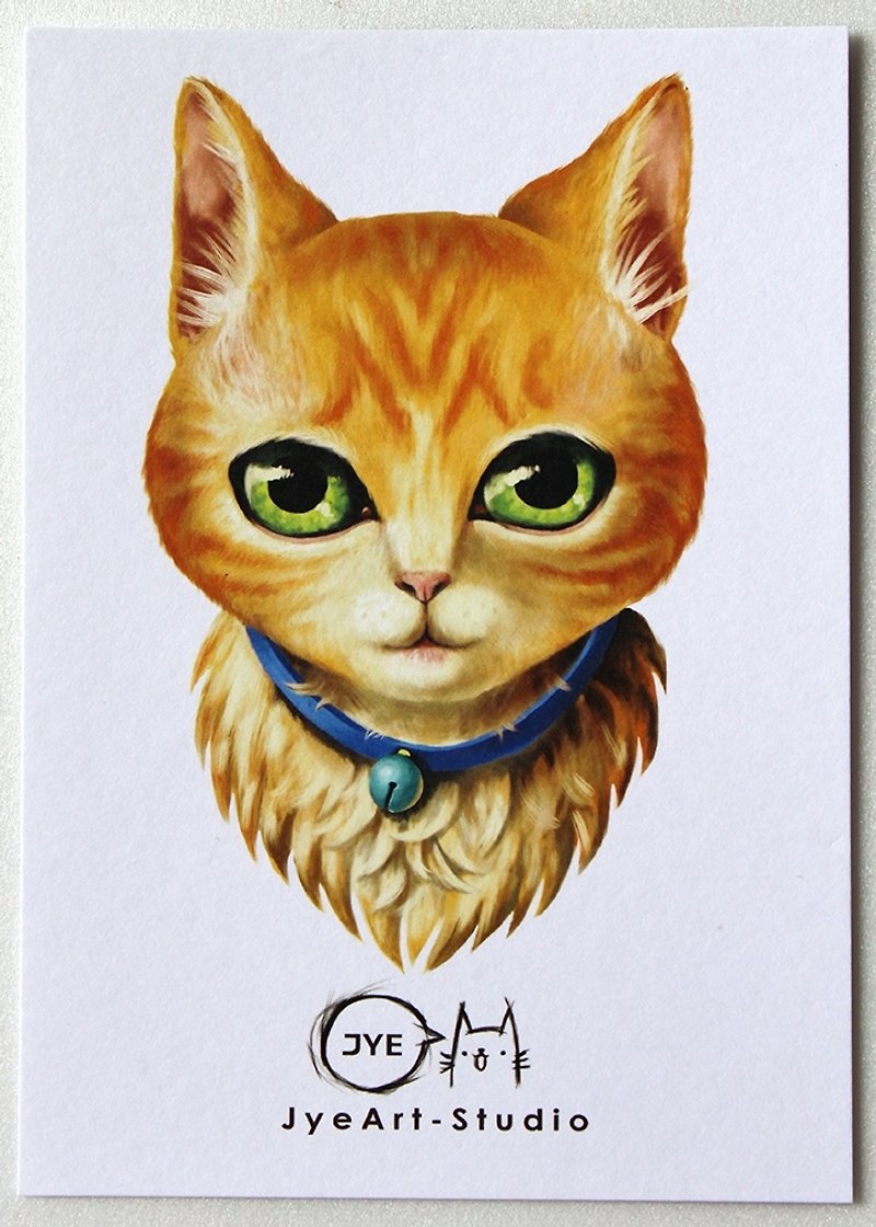 [喵信片] 橘子猫 (单张购买区) - 卡片/明信片 - 纸 橘色