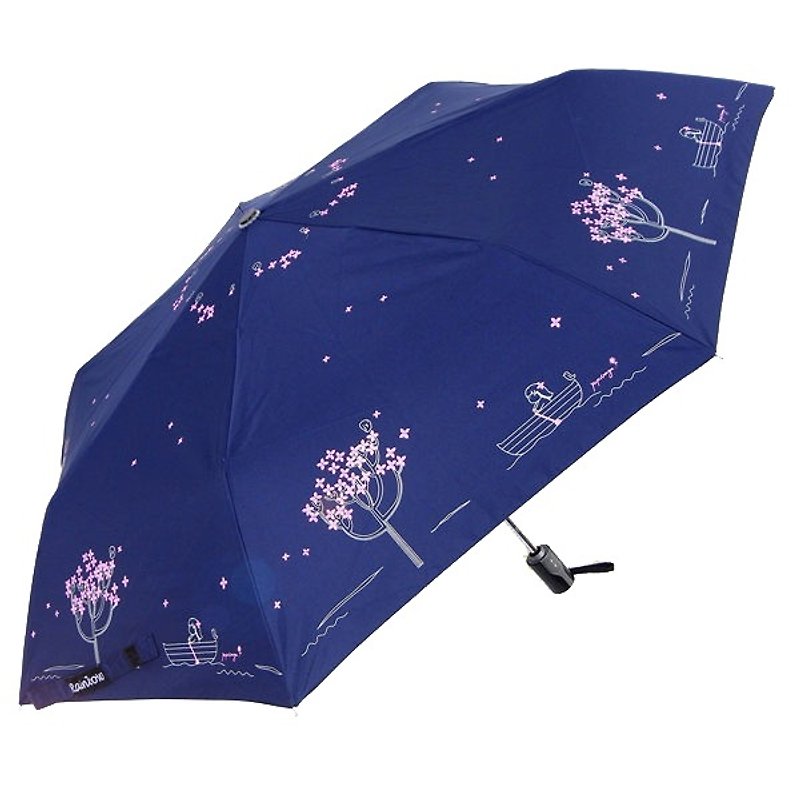 <Puputraga>梦境之旅/抗UV晴雨两用伞/深海蓝 - 雨伞/雨衣 - 防水材质 蓝色
