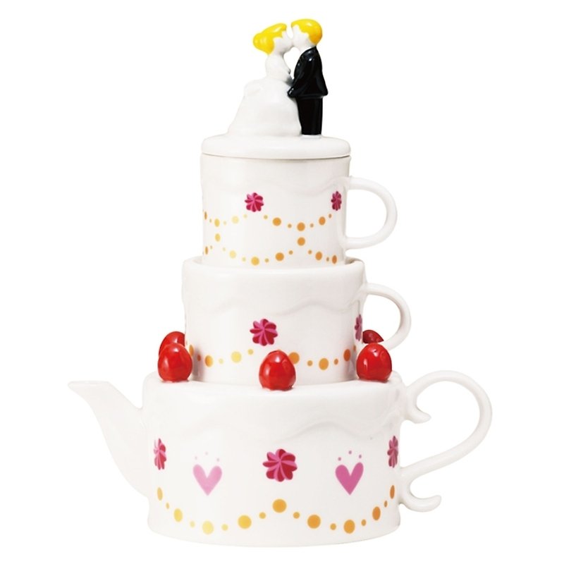 sunart 壶&对杯组 - 新婚蛋糕 - 茶具/茶杯 - 其他材质 多色